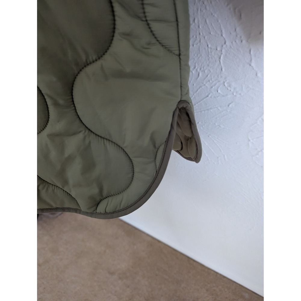 Abercrombie & Fitch Quilted Liner Jacket XL Sage Green Oversized - Picture 8 of 9